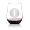 Hortense B. Hewitt Co. Circle Monogram Stemless Wine Glass